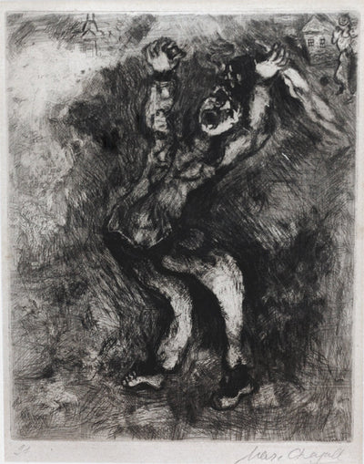 Marc Chagall The Eccentric Who Sells Wisdom, from Les Fables de la Fontaine, Volume II 1952