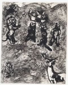 Marc Chagall The Funeral of the Lionness, from Les Fables de la Fontaine, Volume II 1952