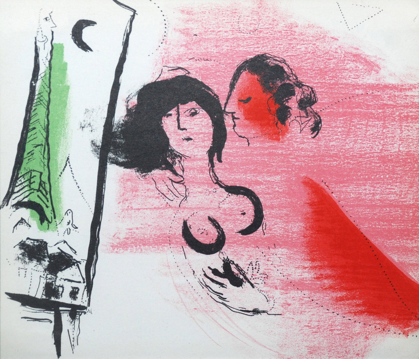 Marc Chagall The Green Eiffel Tower (Cramer 34) 1957