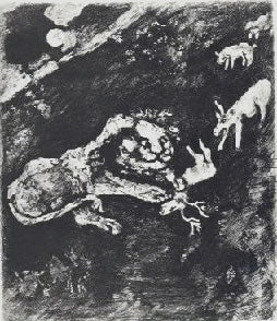 Marc Chagall The Heifer, the Goat, and the Ewe with the Lion, from Les Fables de la Fontaine, Volume II 1952