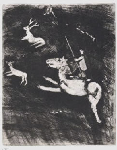 Marc Chagall The Horse Would Avenge the Stag, from Les Fables de la Fontaine, Volume I 1952