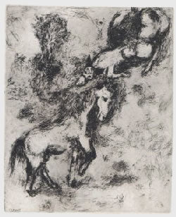 Marc Chagall The Horse and the Donkey, from Les Fables de la Fontaine, Volume II 1952