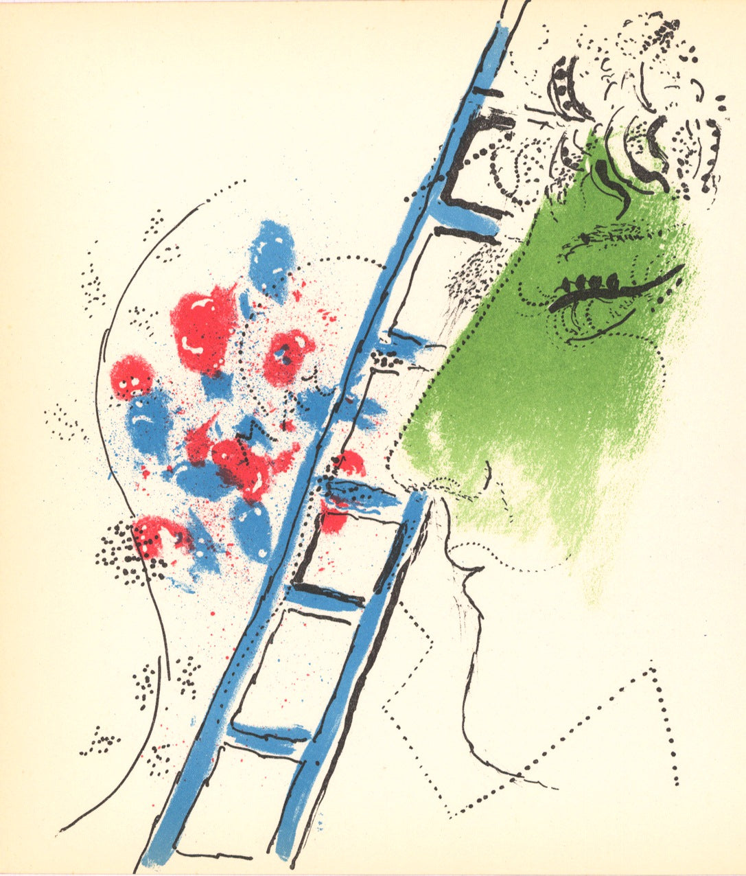 Marc Chagall The Ladder (Cramer 34) 1957