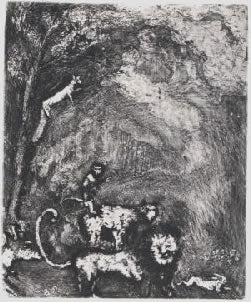 Marc Chagall The Lion Going to War, from Les Fables de la Fontaine, Volume II 1952
