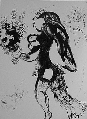 Marc Chagall The Offering (Cramer 43 Mourlot 291) 1960
