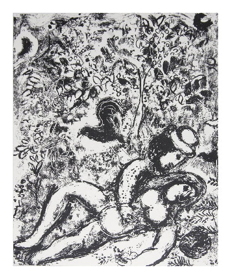 Marc Chagall The Pair in the Tree (Cramer 56 Mourlot 397) 1963