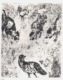 Marc Chagall The Partridge and the Roosters, from Fables of Jean de la Fontaine Volume II (Cramer 22) 1952
