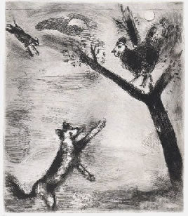 Marc Chagall The Rooster and the Fox, from Les Fables de la Fontaine, Volume I 1952