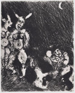 Marc Chagall The Satry and the Passerby, from Les Fables de la Fontaine, Volume II 1952