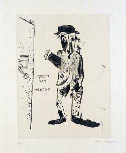 Marc Chagall The Talmudist, from Mein Leiben (Cramer 2) 1923