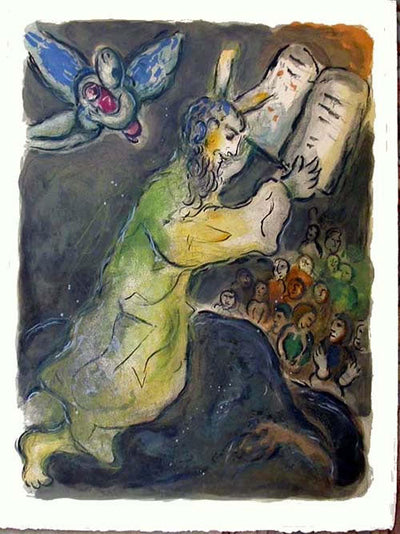 Marc Chagall The Ten Commandments, from The Story of Exodus (Mourlot 463, Cramer no. 64) 1966