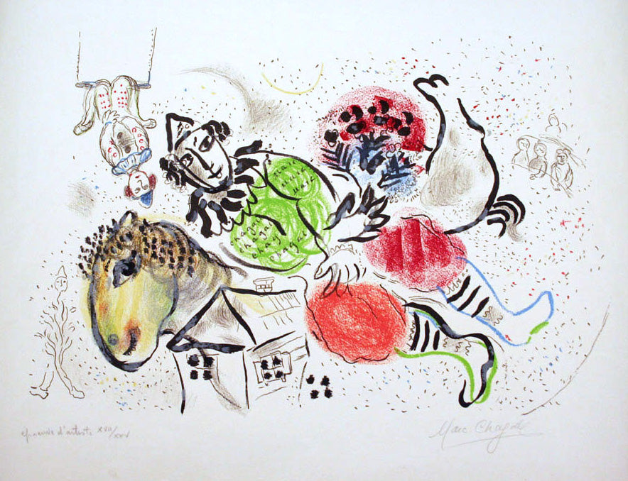Marc Chagall The Traveling Circus (Mourlot 583) 1969