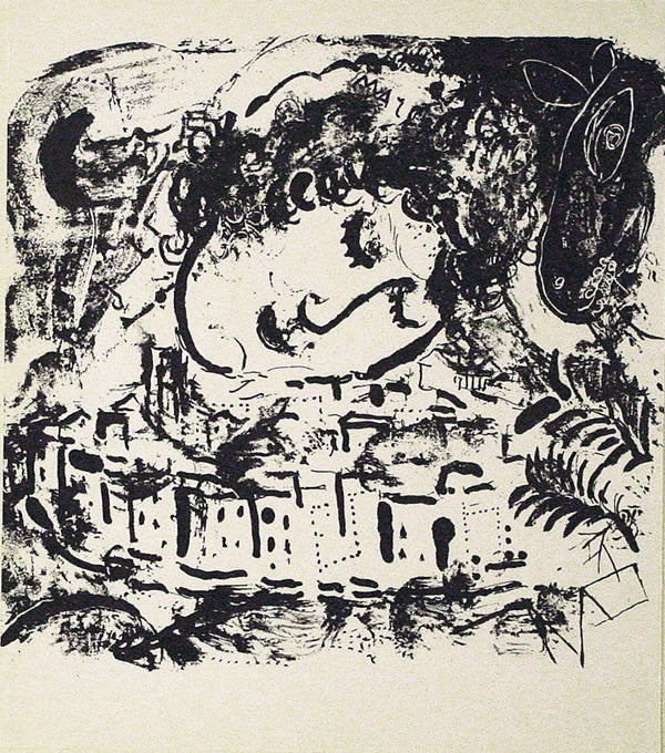 Marc Chagall The Village (Cramer 34) 1957