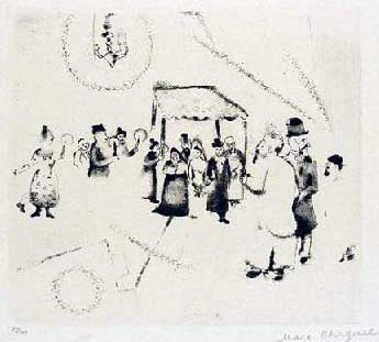 Marc Chagall The Wedding, from Mein Leiben (Cramer 2) 1923