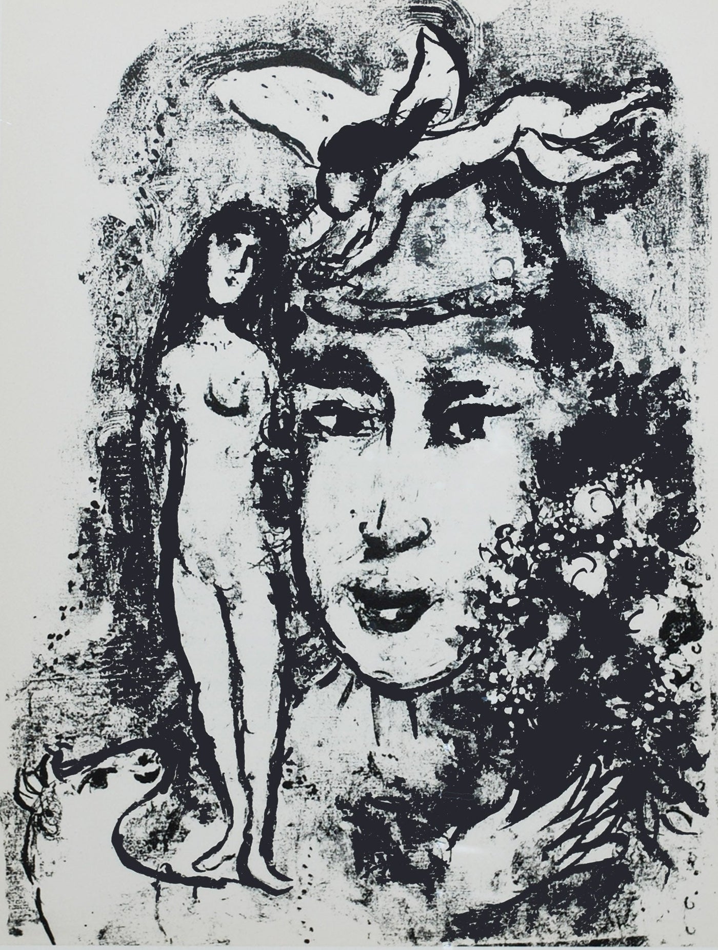 Marc Chagall The White Clown (Cramer 59, Mourlot 411) 1964