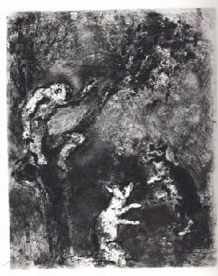 Marc Chagall The Wolf Pleading Against the Fox Before the Monkey, from Les Fables de la Fontaine, Volume I 1952