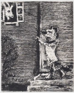 Marc Chagall The Wolf, the Goat, and the Kid, from Les Fables de la Fontaine, Volume I 1952