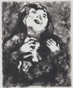 Marc Chagall The Young Widow, from Les Fables de la Fontaine, Volume II 1952