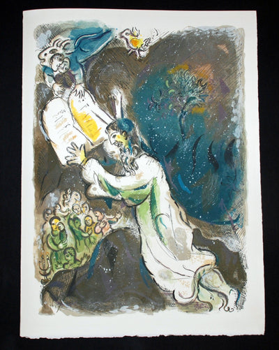 Marc Chagall Two Tablets of the Testimony, from The Story of Exodus (Mourlot 459, Cramer no. 64) 1966