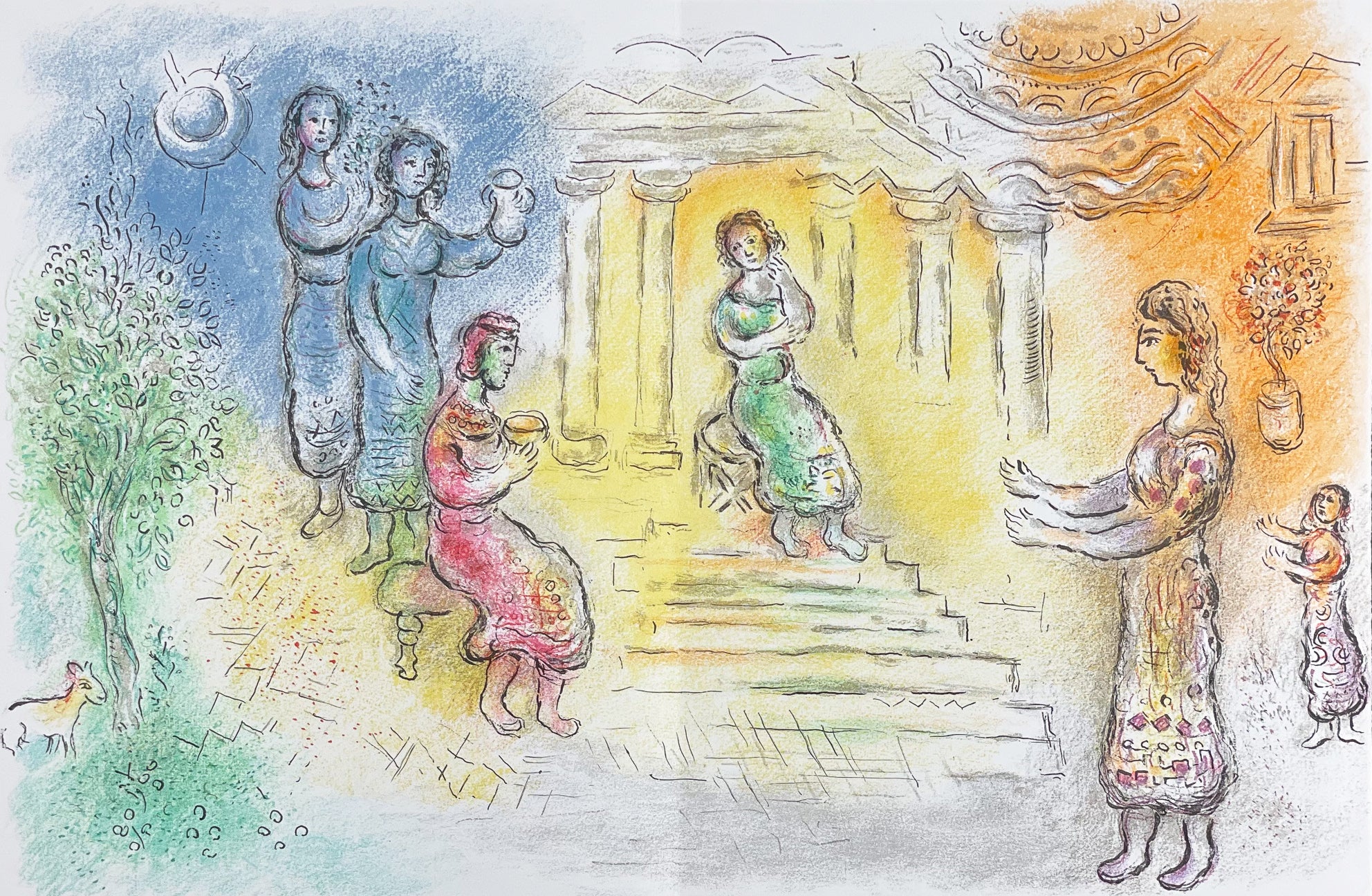 Marc Chagall Ulysses at Alcinous' Palace (Cramer 96) 1975 – Georgetown ...