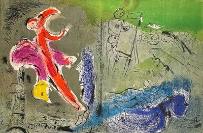 Marc Chagall Vision de Paris II (Cramer 23, Mourlot 81) 1953