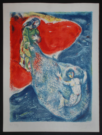 Marc Chagall When Abdullah got the net ashore..., from Arabian Nights (Cramer 18) 1948