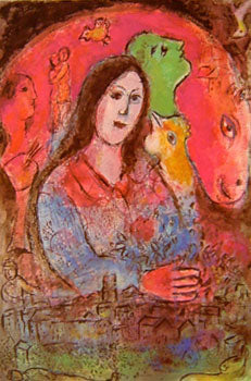 Marc Chagall (after) La Pensee 1981