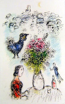 Marc Chagall (after) Le Bouquet Rose 1981