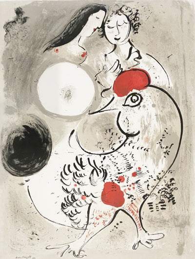 Marc Chagall (after) Le Cochet Gris (The Gray Rooster) (CS 3) 1950