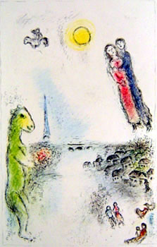 Marc Chagall (after) Les Deux Rives 1981