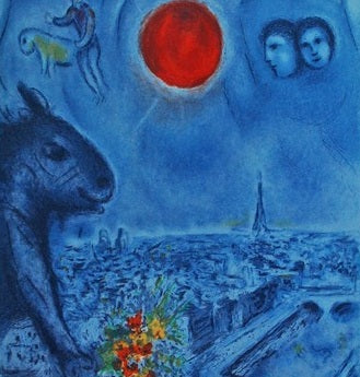 Marc Chagall (after) Paris Sun (CS 48) 1977