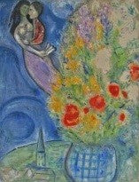 Marc Chagall (after) Red Poppies (CS 2) 1949