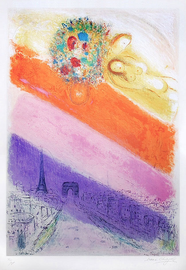 Marc Chagall (after) The Champs-Elysees (CS 6) 1950