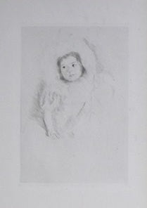Mary Cassatt Margot Wearing a Bonnet (no.1) (Breeskin 179 (no. 1)) 1902