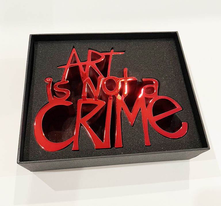 Mr. Brainwash Art is Not a Crime (Red) 2021