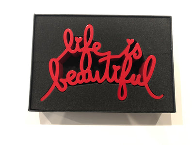 Mr. Brainwash Life is Beautiful (Red) 2020