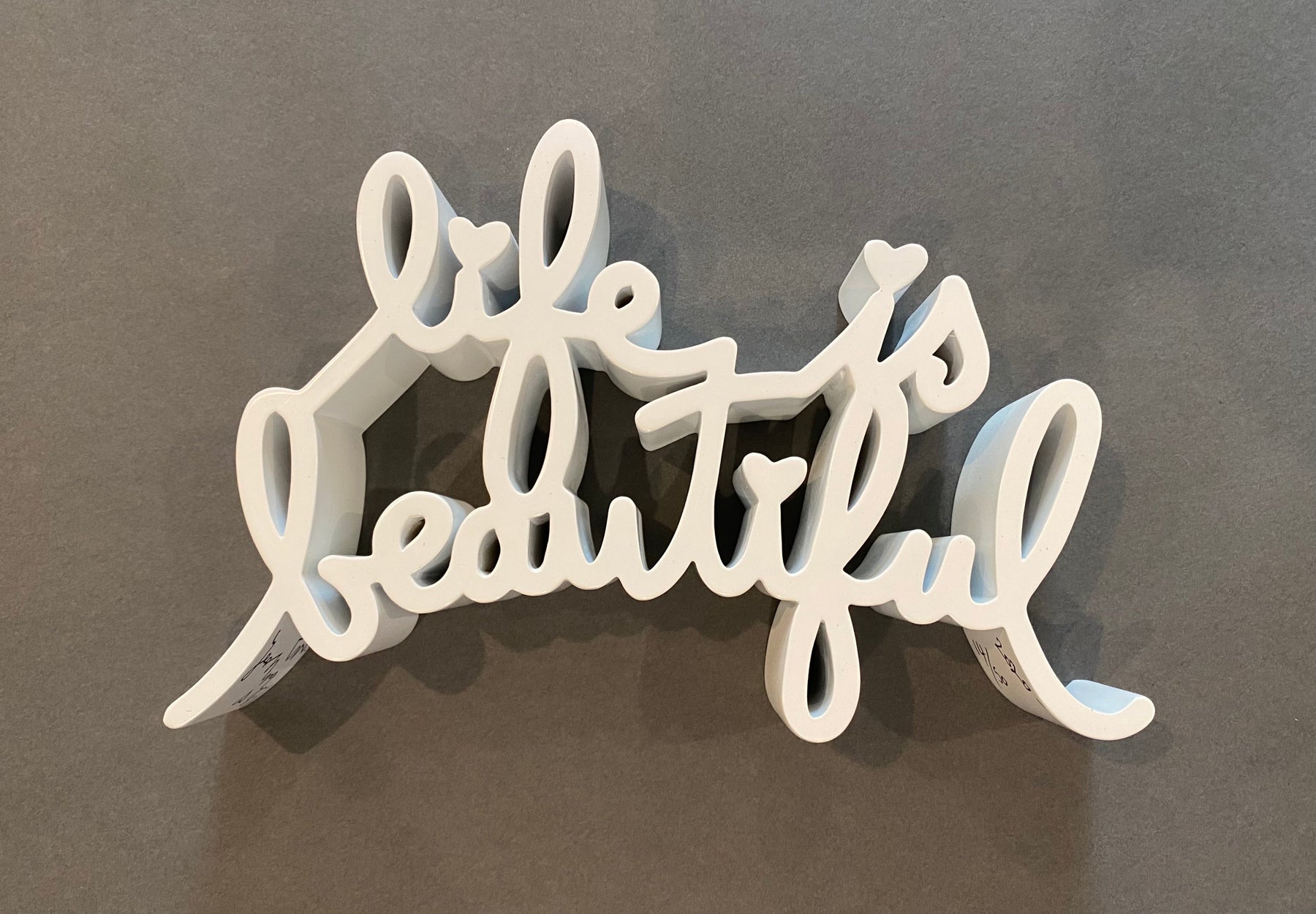 Mr Brainwash Life Is Beautiful White 2020 Georgetown Frame Shoppe mr-brainwash-life-is-beautiful-white-2020-georgetown-frame-shoppe
