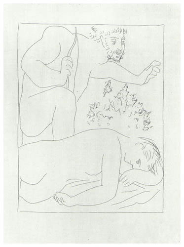 Pablo Picasso Cephale tue par Regarde sa Femme Procris (Cramer 19) 1931