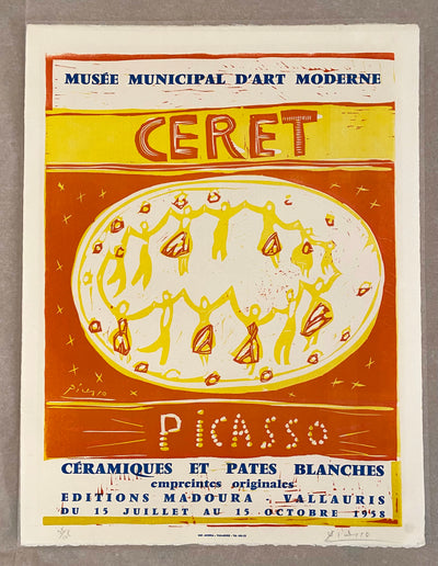 Pablo Picasso Ceramics and White Pottery Exhibition, Ceret 1958 (Czw 32; Bloch 1283; Baer 1048) 1958