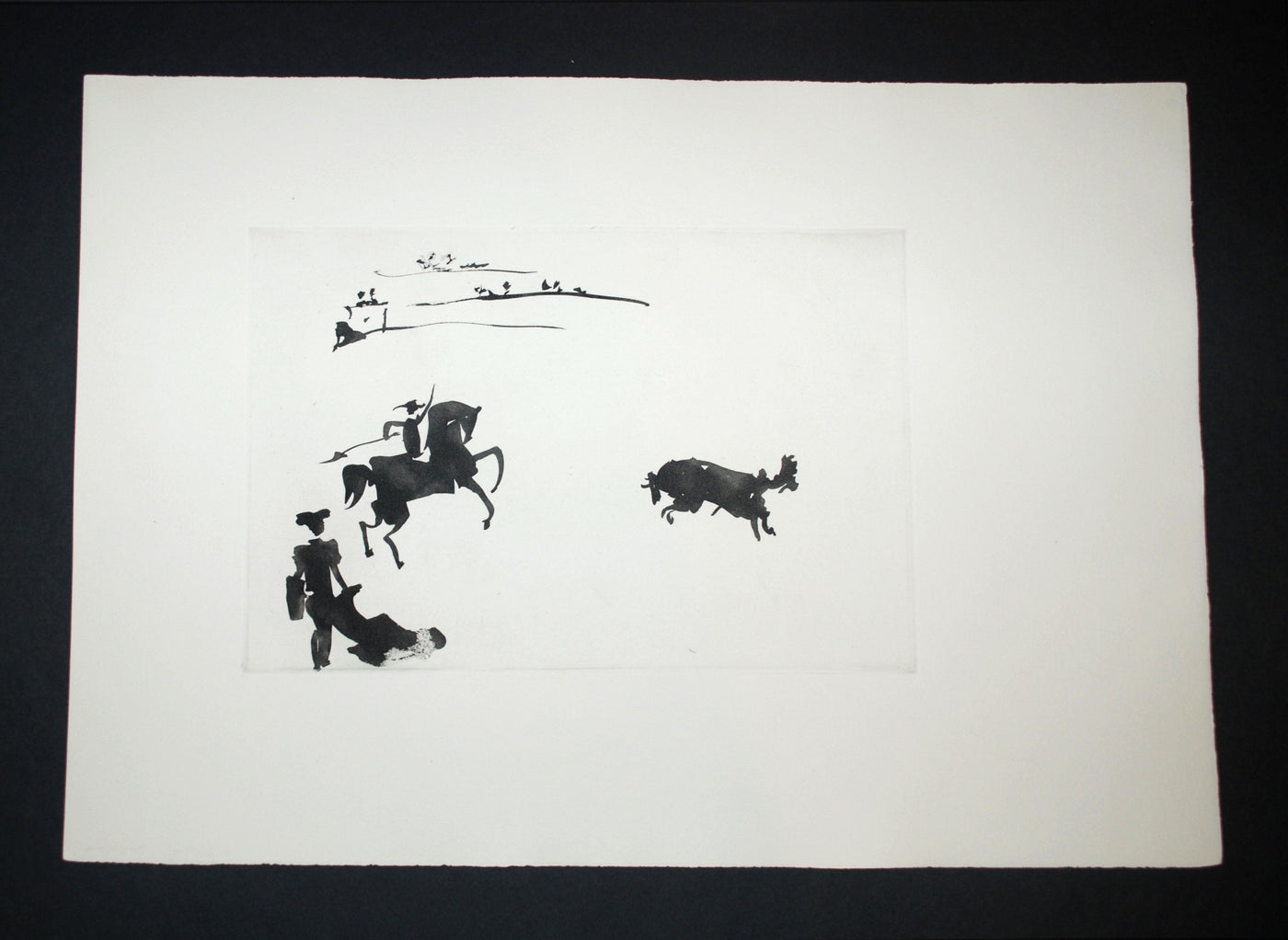Pablo Picasso Citando al Toro con el Rejon (Summoning the Bull with the Spear) (Cramer no. 100) 1959