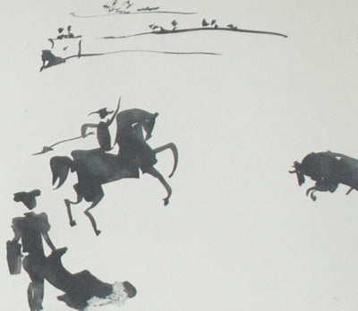 Pablo Picasso Citando al Toro con el Rejon (Summoning the Bull with the Spear) (Cramer no. 100) 1959