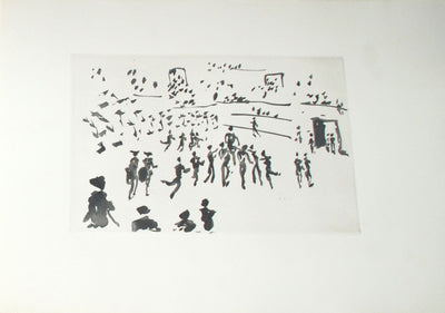 Pablo Picasso El Torero sale en Hombros de los Aficionados (Baer 994B; Cramer 100) 1959