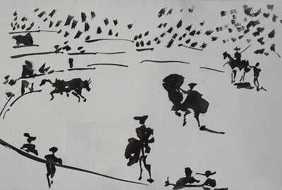 Pablo Picasso El Toro Sale del Toril (The Bull Leaves the Bullpen) (Cramer no. 100) 1959