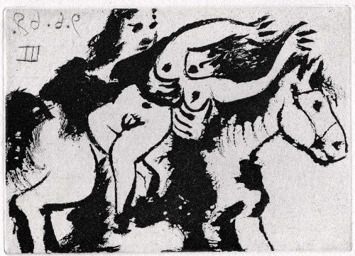 Pablo Picasso Enlevement, a Cheval (Cramer 149; Published By Fequet et Baudier, Paris) 1971