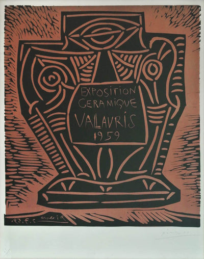 Pablo Picasso Exposition Ceramique Vallauris 1959 (Bloch no. 1286 Baer no. 1216) 1959