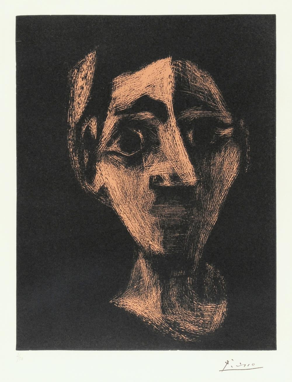 Pablo Picasso Face (Bloch 917) 1962