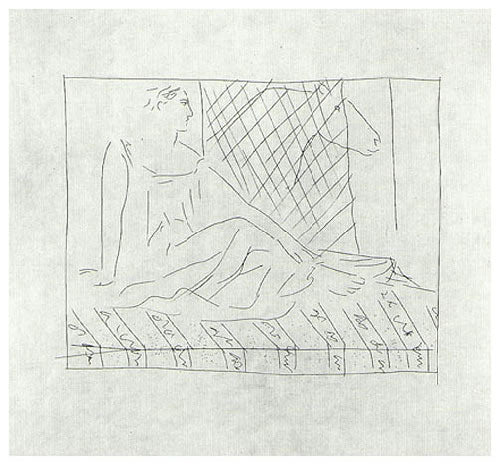 Pablo Picasso Femme Assise et Aheval (Cramer 19) 1931