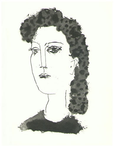 Pablo Picasso Femme Brune de Trois Quarts (Cramer 51) 1948