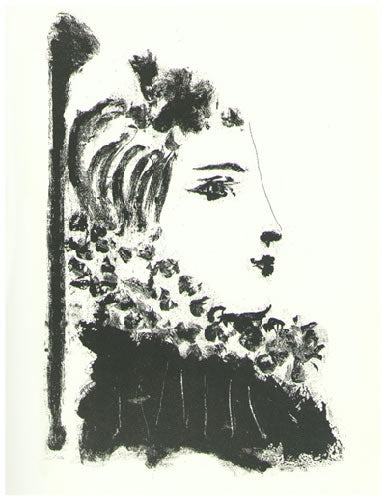 Pablo Picasso Femme a la Fraise, de Profil (Cramer 51) 1948
