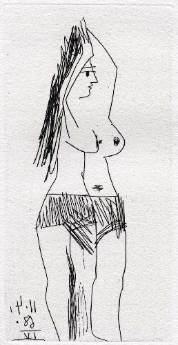 Pablo Picasso Femme se Coiffant (Cramer 149; Published By Fequet et Baudier, Paris) 1971